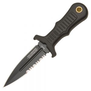 United Cutlery Mini Black Combat Commander Partially Serrated Boot Knife